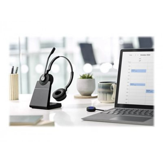 JABRA Engage 55 Stereo Headset on-ear DECT wireless Certified for Microsoft Teams