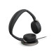 JABRA Evolve2 65 Flex MS Stereo Headset on-ear Bluetooth wireless active noise cancelling USB-C black wireless charge pad MS Tea