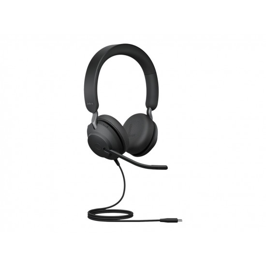 JABRA Evolve2 40 SE UC Stereo Headset on-ear wired USB-C noise isolating Optimised for UC