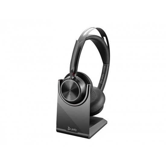 HP Poly Voyager Focus 2 UC Headset +USB-A to USB-C Cable +Charging Stand