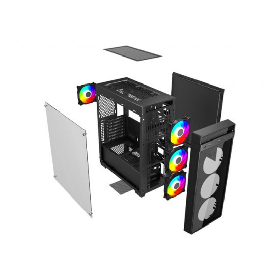 GEMBIRD midi-tower computer case Fornax K700 ATX black