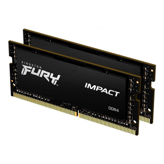 KINGSTON 64GB 2666MHz DDR4 CL16 SODIMM Kit of 2 FURY Impact