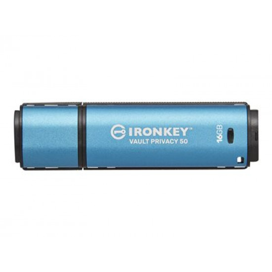 KINGSTON 16GB IronKey Vault Privacy 50 USB AES-256 Encrypted FIPS 197