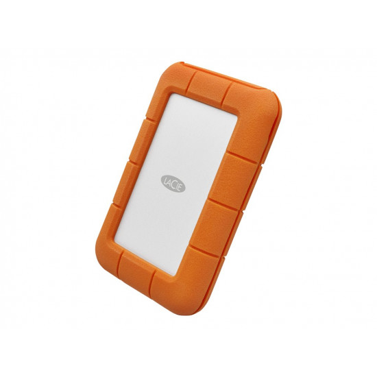 LACIE RUGGED 1TB USB-C USB3.0 Drop crush and rain-resistant for all terrain use orange