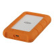 LACIE RUGGED 1TB USB-C USB3.0 Drop crush and rain-resistant for all terrain use orange