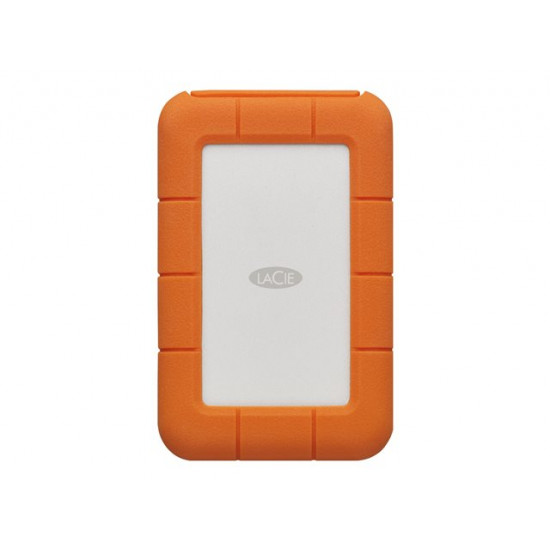 LACIE RUGGED 2TB USB-C USB3.0 Drop- crush- and rain-resistant for all-terrain use orange