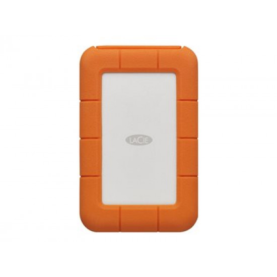 LACIE RUGGED 2TB USB-C USB3.0 Drop- crush- and rain-resistant for all-terrain use orange