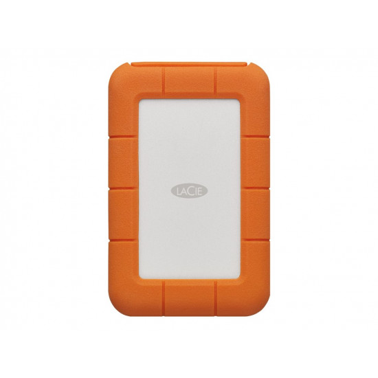 LACIE RUGGED 2TB USB-C USB3.0 Drop- crush- and rain-resistant for all-terrain use orange