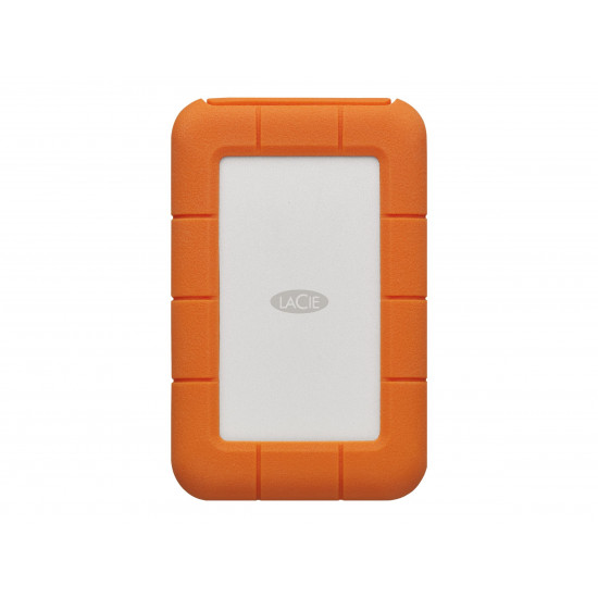 LACIE RUGGED 2TB USB-C USB3.0 Drop- crush- and rain-resistant for all-terrain use orange