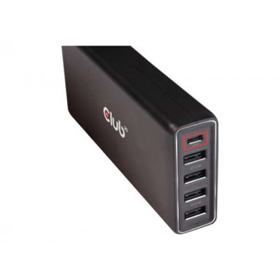 CLUB 3D USB Type A and C Power Charger 5 ports up to 111W