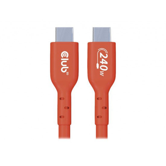 CLUB 3D USB2 Type-C Bi-Directional USB-IF Certified Cable Data 480Mb PD 240W 48V/5A EPR M/M 3m 9.84 ft