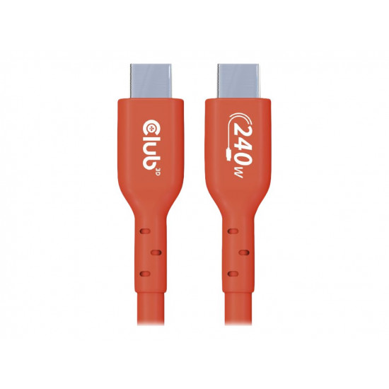 CLUB 3D USB2 Type-C Bi-Directional USB-IF Certified Cable Data 480Mb PD 240W 48V/5A EPR M/M 3m 9.84 ft