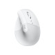 LOGITECH Lift for Mac Vertical mouse ergonomic optical 6 buttons wireless Bluetooth Bolt USB receiver off-white