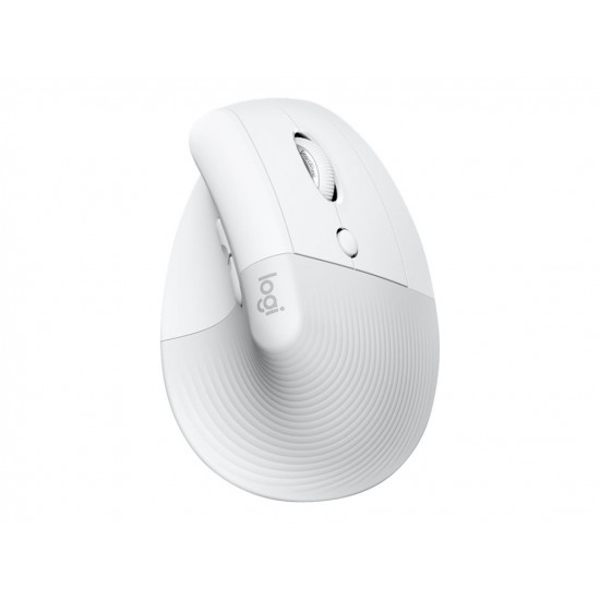 LOGITECH Lift for Mac Vertical mouse ergonomic optical 6 buttons wireless Bluetooth Bolt USB receiver off-white