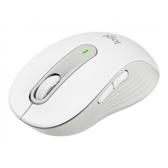 LOGITECH Signature M650 for Business Mouse wireless Bluetooth 2.4 GHz Bolt USB receiver off-white