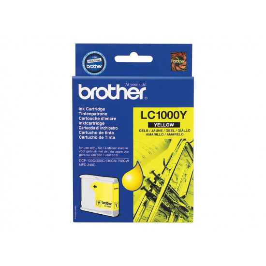 BROTHER LC1000Y ink yellow 400pages for DCP-130C 330C 350C 357C 540CN 560CN 750CW 770CW MFC-240C 440CN 465CN 660CN 680CN