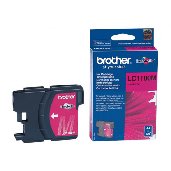 BROTHER LC1100M ink magenta standard 325sheets for DCP-185C 385C 395CN 585CW 6690CW MFC-490CW 790CW 990CW 5490CN 5890CN 6490CW