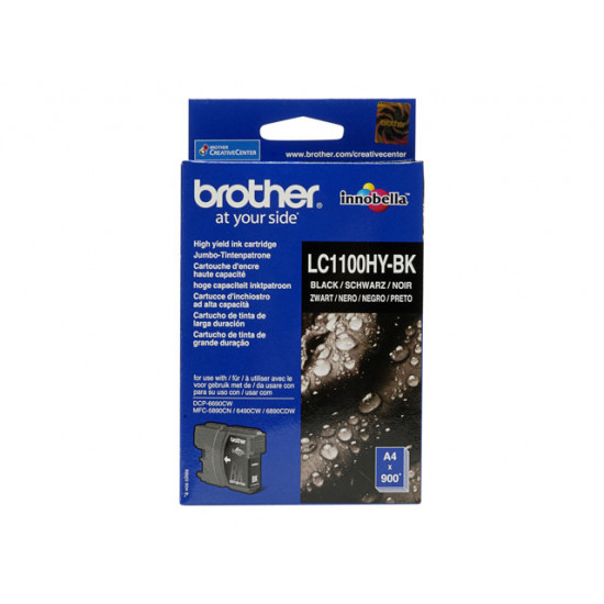 BROTHER LC1100HYBK ink black large 900sheets for DCP-6690CW MFC-5890CN 6490CW 6890CDW 5895VW