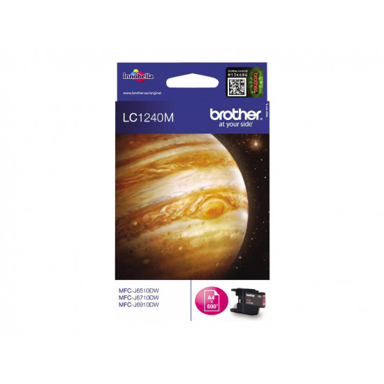 BROTHER LC1240M Ink magenta 600pages for MFC-J6510DW J6710DW J6910DW J430W J625DW J825DW DCP-J525W J725DW J925DW J5910DW