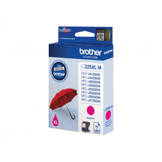 BROTHER LC-225XL ink cartridge magenta high capacity 1200 pages 1-pack