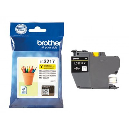 BROTHER LC-3217Y Ink Yellow 550 pages