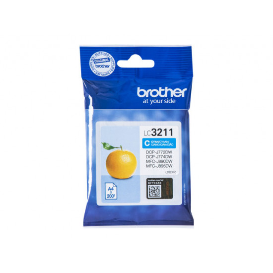 BROTHER Cyan ink cartridge with a capacity of 200 pages