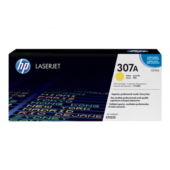 HP Toner CE742A yellow Color LaserJet CP5225 7300 pages