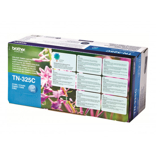 BROTHER TN325C Toner cyan 3500 pages for DCP-9055CDN 9270CDN HL-4140CN 4150CDN 4570CDW 4570CDWT MFC-9460CDN 9465CDN 9970CDW