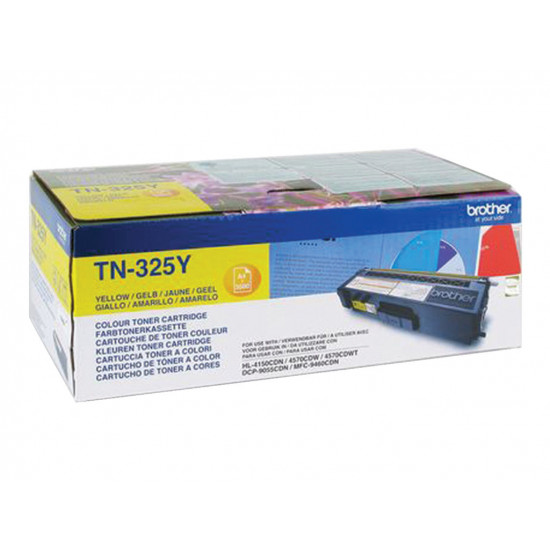 BROTHER TN325Y Toner yellow 3500 pages for DCP-9055CDN 9270CDN HL-4140CN 4150CDN 4570CDW 4570CDWT MFC-9460CDN 9465CDN 9970CDW