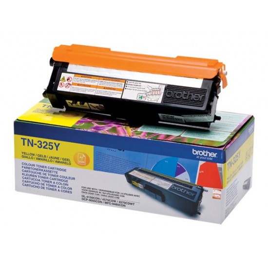 BROTHER TN325Y Toner yellow 3500 pages for DCP-9055CDN 9270CDN HL-4140CN 4150CDN 4570CDW 4570CDWT MFC-9460CDN 9465CDN 9970CDW