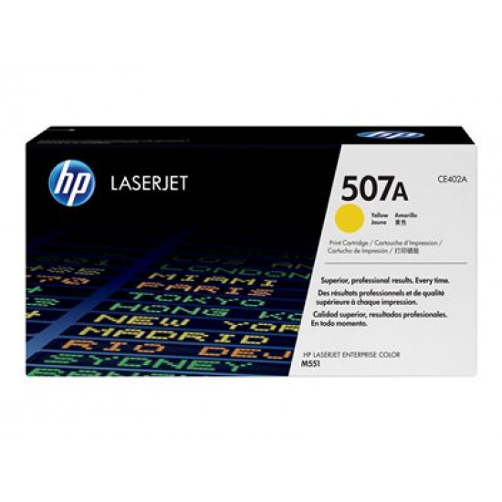 HP Toner 507A yellow HV LaserJet Enterprise 500 color M551n 6000 Seiten