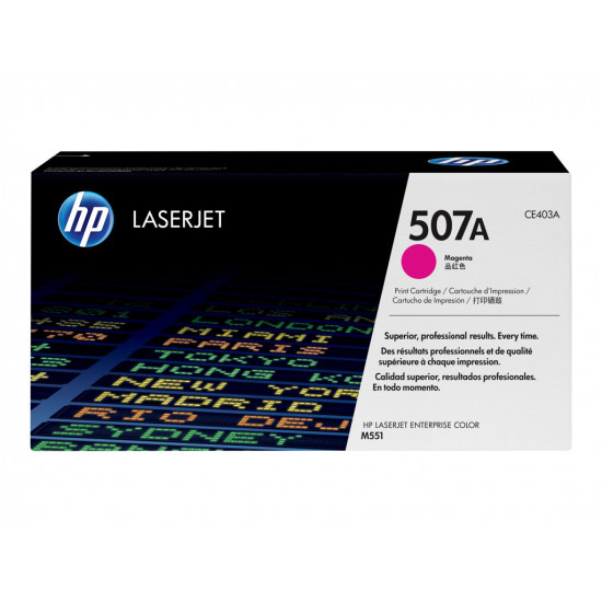 HP Toner 507A magenta HV LaserJet Enterprise 500 color M551n 6000 Seiten