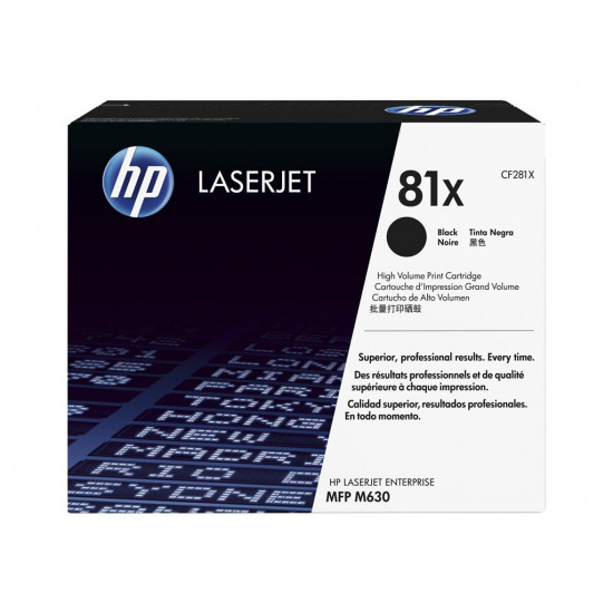 HP 81X High Yield Black Toner LJ Enterprise MFP M630