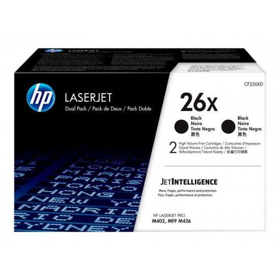 HP 26X Original LaserJet Toner Cartridges Black High Yield (2-pack)