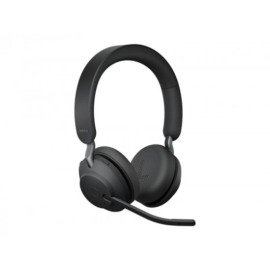 JABRA Evolve2 65 UC Stereo Headset on-ear Bluetooth wireless USB-C noise isolating black with charging stand