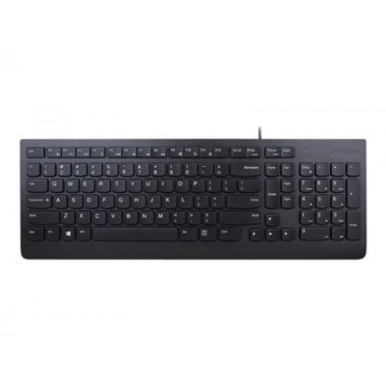 LENOVO Essential Wired Keyboard Black - US Euro103P