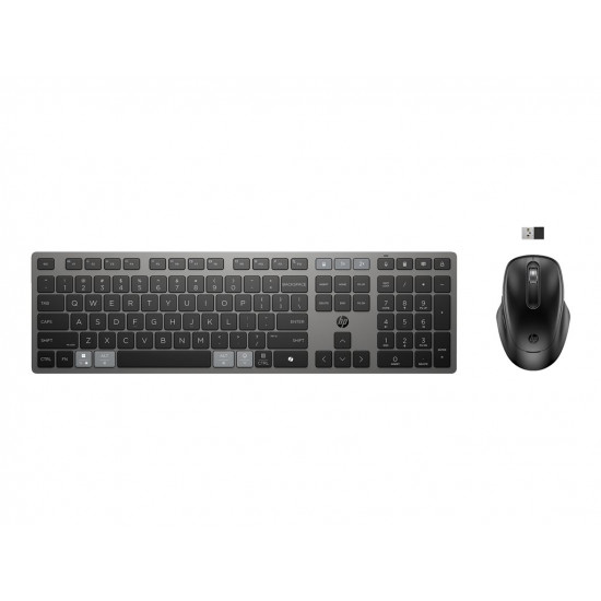 HP 725 Multi-Device Rechargeable Wireless Keyboard and Mouse Combo EURO