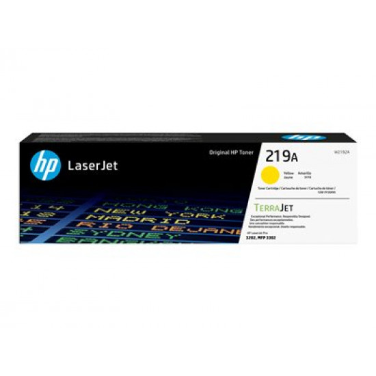 HP 219A Yellow Original LaserJet Toner Cartridge