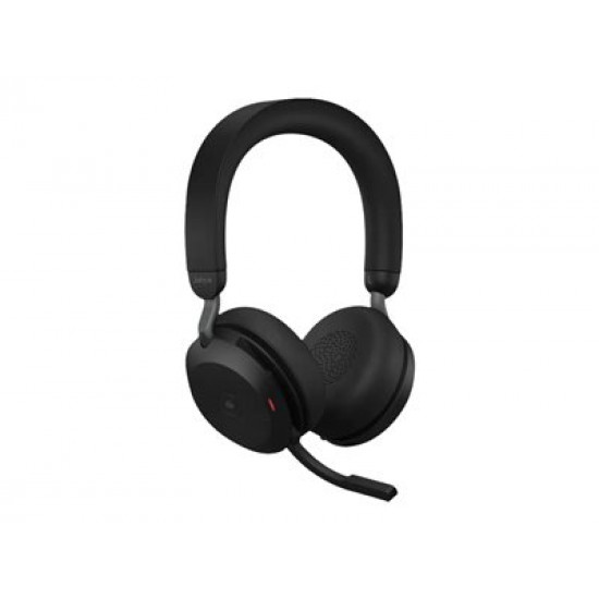 JABRA Evolve2 75 Headset on-ear Bluetooth wireless active noise cancelling USB-C noise isolating black Optimised for UC