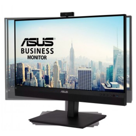 ASUS 27 1440P VIDEO CONFERENCE MONITOR (BE27ACSBK) - QHD (2560 X 1440), IPS, BUILT-IN 2MP WEBCAM, MIC ARRAY, SPEAKERS, EYE CARE, WALL MOUNTABLE, AI NOISE-CANCELING, USB-C, HDMI, ZOOM CERTIFIED