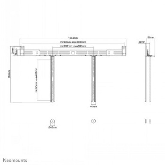 NEOMOUNTS BY NEWSTAR SOUNDBAR VESA MOUNT BLACK