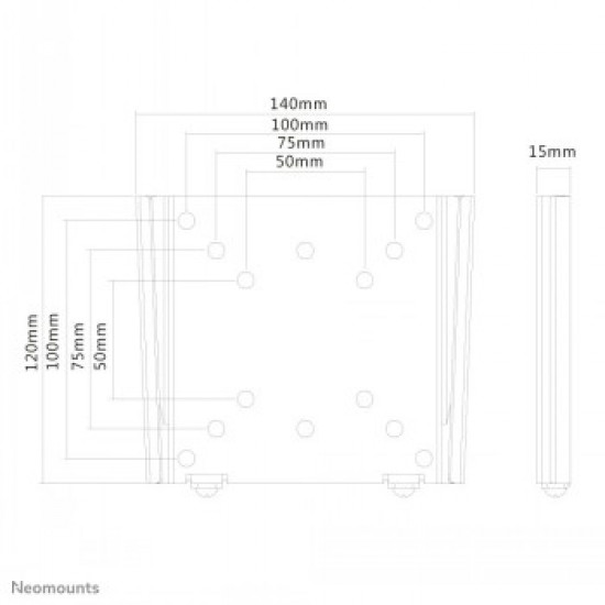 NEWSTAR FLAT SCREEN WALL MOUNT (FIXED, ULTRATHIN) 10-30