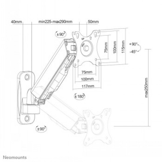 MONITOR ACC WALL MOUNT/17-32