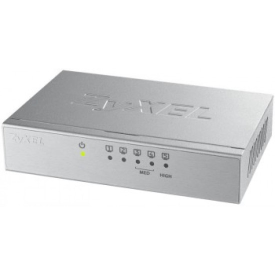 ZYXEL GS-105B V3 5-PORT DESKTOP GIGABIT ETHERNET SWITCH - METAL HOUSING