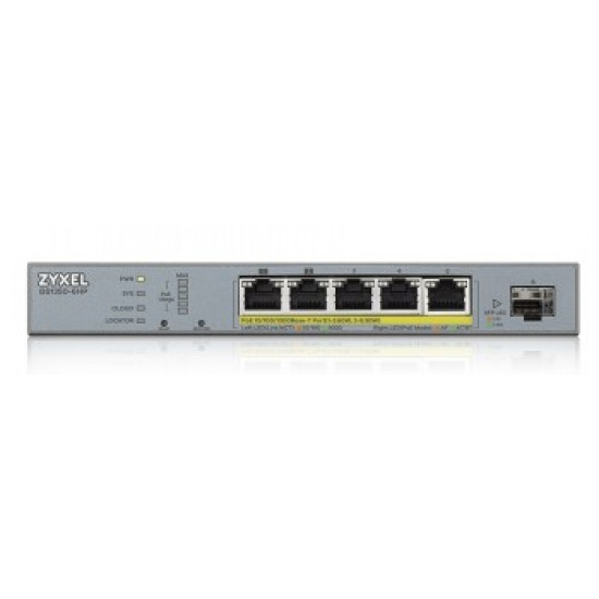 GS1350-6HP CCTV PoE LR Switch 60W 802.3BT