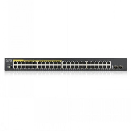 ZYXEL GS1900-48HP V2, 48-PORT GBE L2 SMART SWITCH, 170 WATT RACKMOUNT