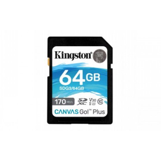 KINGSTON 64GB CANVAS GO PLUS SD