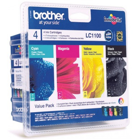 BROTHER VALUE PACK (LC-1100BK/C/M/Y)