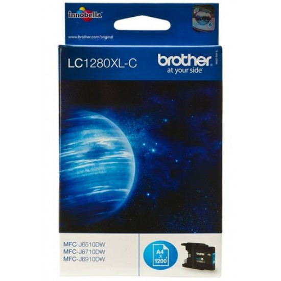 BROTHER LC-1280XL-C TONER HIGH CYAN 1200