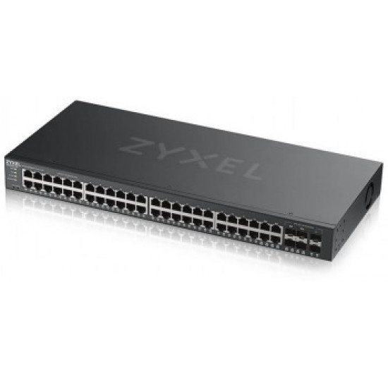 ZYXEL GS2220-50,EU REGION,48-PORT GBE L2 SWITCH WITH GBE UPLINK (1 YEAR NCC PRO PACK LICENSE BUNDLED)